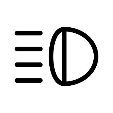 Illustration Vector Graphic of fog lamp icon
