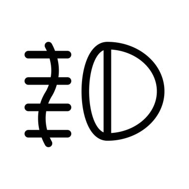 Illustration Vector Graphic of fog lamp icon