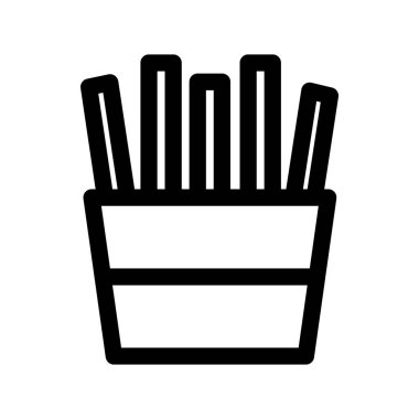 Illustration Vector Graphic of french fries icon