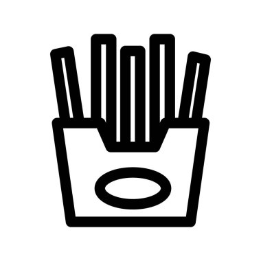 Illustration Vector Graphic of french fries icon