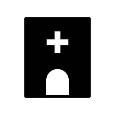 Illustration Vector graphic of hospital icon template
