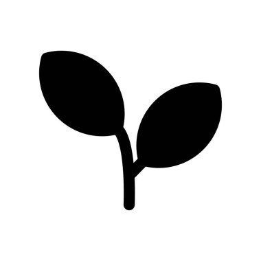 leaf icon filled design template