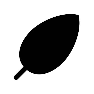 leaf icon filled design template