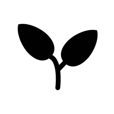 leaf icon filled design template