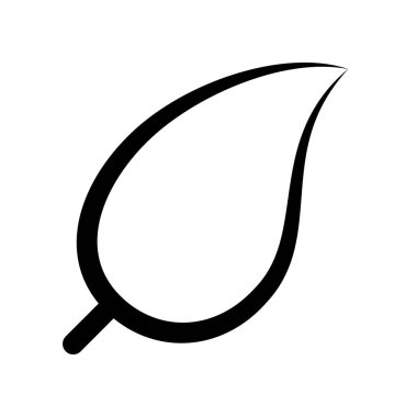 leaf icon filled design template