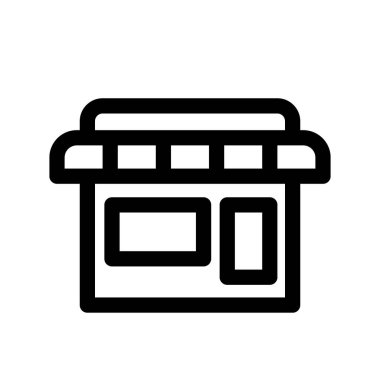 Depolama simgesinin İllüstrasyon Vektörü grafiği. Dükkan, satış, ticaret, ticaret, e ticaret, perakende vb..