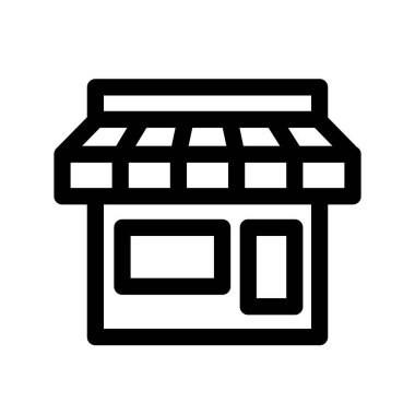 Depolama simgesinin İllüstrasyon Vektörü grafiği. Dükkan, satış, ticaret, ticaret, e ticaret, perakende vb..