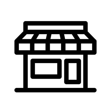 Depolama simgesinin İllüstrasyon Vektörü grafiği. Dükkan, satış, ticaret, ticaret, e ticaret, perakende vb..