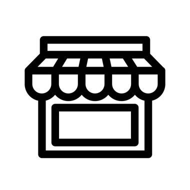 Depolama simgesinin İllüstrasyon Vektörü grafiği. Dükkan, satış, ticaret, ticaret, e ticaret, perakende vb..