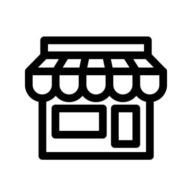 Depolama simgesinin İllüstrasyon Vektörü grafiği. Dükkan, satış, ticaret, ticaret, e ticaret, perakende vb..