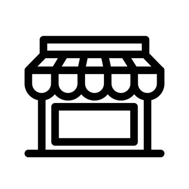 Depolama simgesinin İllüstrasyon Vektörü grafiği. Dükkan, satış, ticaret, ticaret, e ticaret, perakende vb..