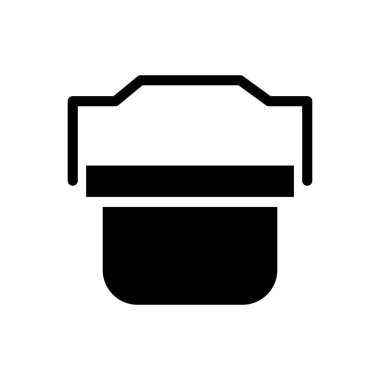 Alışveriş ikonunun İllüstrasyon Vektörü grafiği. Alışveriş sepetine uygun.