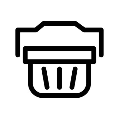 Alışveriş ikonunun İllüstrasyon Vektörü grafiği. Alışveriş sepetine uygun.