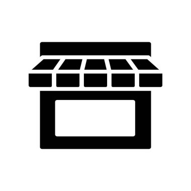 Depolama simgesinin İllüstrasyon Vektörü grafiği. Dükkan, satış, ticaret, ticaret, e ticaret, perakende vb..