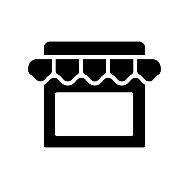 Depolama simgesinin İllüstrasyon Vektörü grafiği. Dükkan, satış, ticaret, ticaret, e ticaret, perakende vb..