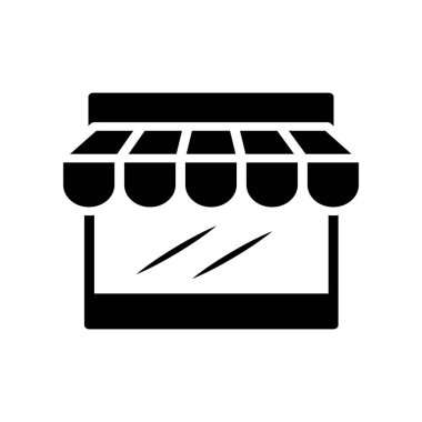 Depolama simgesinin İllüstrasyon Vektörü grafiği. Dükkan, satış, ticaret, ticaret, e ticaret, perakende vb..