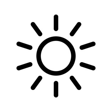 Illustration Vector Graphic of Sun icon