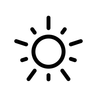 Illustration Vector Graphic of Sun icon