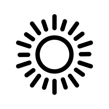 Illustration Vector Graphic of Sun icon