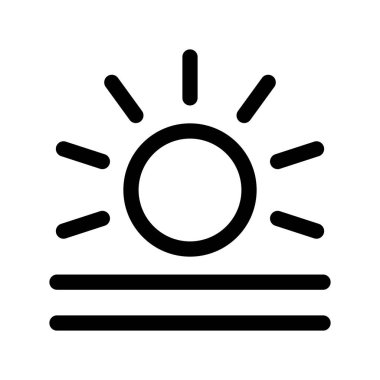 Illustration Vector Graphic of Sunrise icon