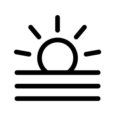 Illustration Vector Graphic of Sunrise icon