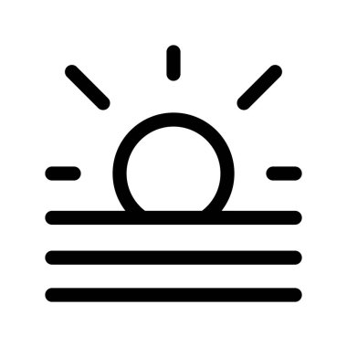 Illustration Vector Graphic of Sunrise icon