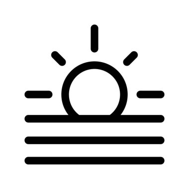 Illustration Vector Graphic of Sunrise icon