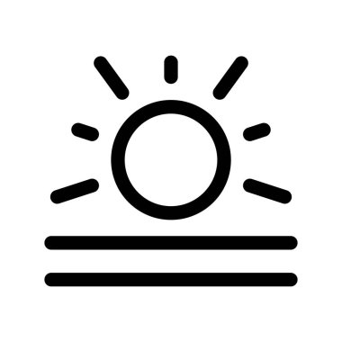 Illustration Vector Graphic of Sunrise icon