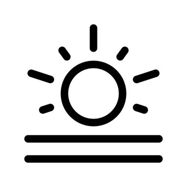 Illustration Vector Graphic of Sunrise icon