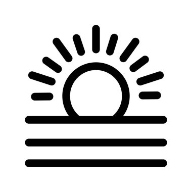 Illustration Vector Graphic of Sunrise icon