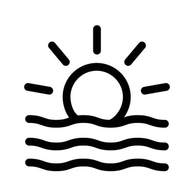 Illustration Vector Graphic of Sunrise icon