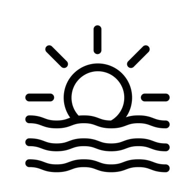 Illustration Vector Graphic of Sunrise icon