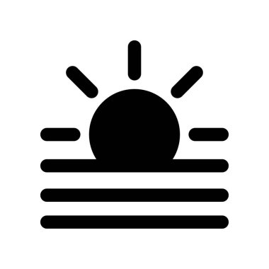 Illustration Vector Graphic of Sunrise icon