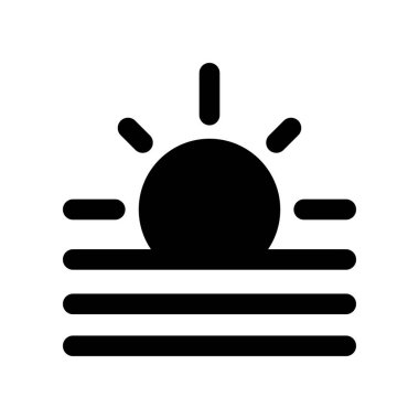 Illustration Vector Graphic of Sunrise icon