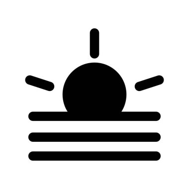 Illustration Vector Graphic of Sunrise icon