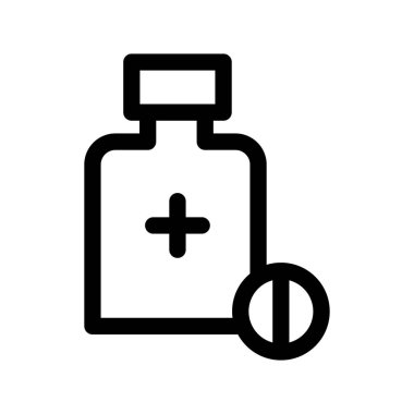 Illustration Vector Graphic of Bottle Pill Icon