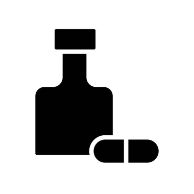 Illustration Vector Graphic of Bottle Capsule Icon template design