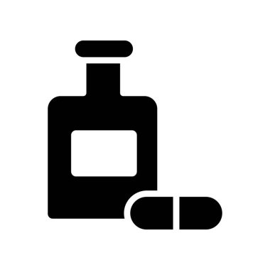 Illustration Vector Graphic of Bottle Capsule Icon template design