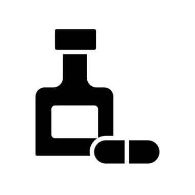 Illustration Vector Graphic of Bottle Capsule Icon template design