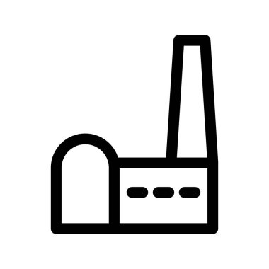 Illustration Vector Graphic of Factory Icon template Design