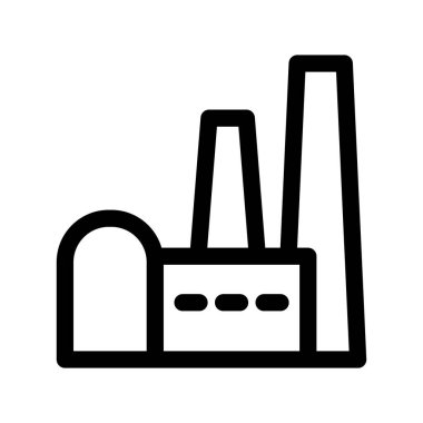 Illustration Vector Graphic of Factory Icon template Design