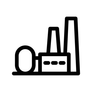 Illustration Vector Graphic of Factory Icon template Design