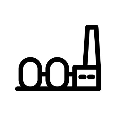 Illustration Vector Graphic of Factory Icon template Design