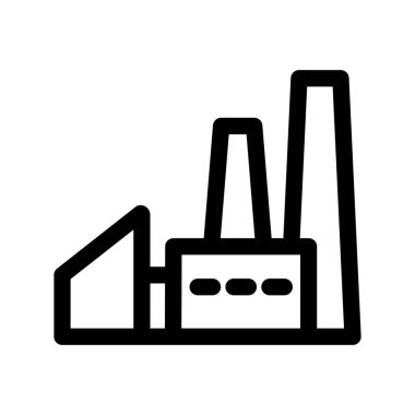 Illustration Vector Graphic of Factory Icon template Design