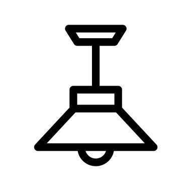 Illustration Vector Graphic of Hanging Lamp Icon template design