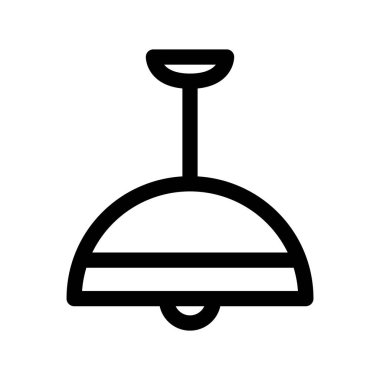 Illustration Vector Graphic of Hanging Lamp Icon template design