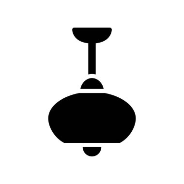 Illustration Vector Graphic of Hanging Lamp Icon template design