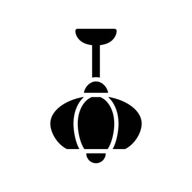 Illustration Vector Graphic of Hanging Lamp Icon template design