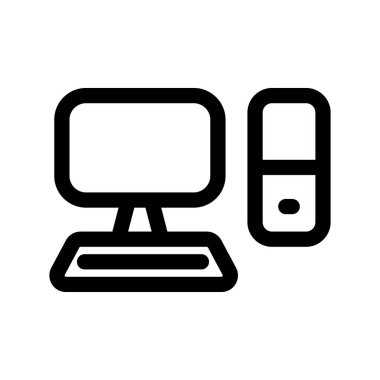 Illustration Vector Graphic of Computer (PC) Icon Template Design