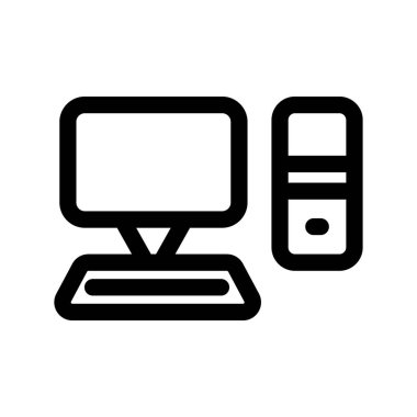 Illustration Vector Graphic of Computer (PC) Icon Template Design